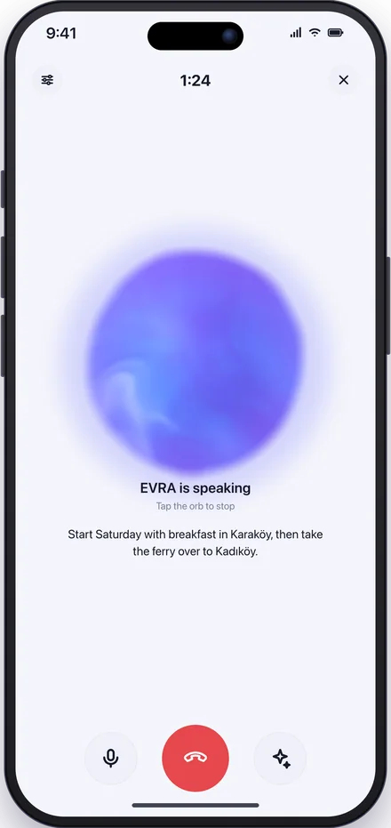 Voice chat screen